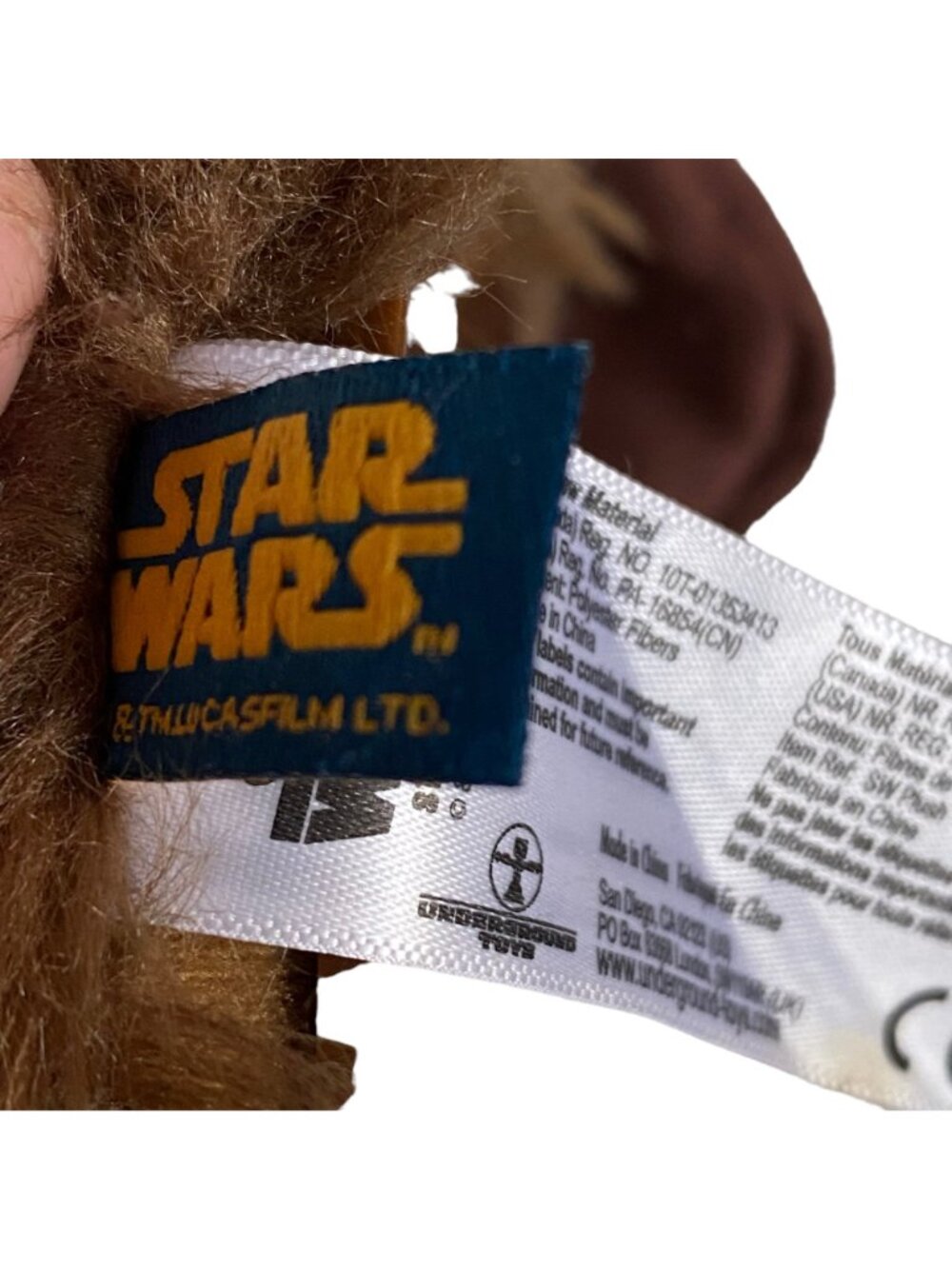 Star Wars Chewbacca Stuffed Toy 12" Tall With Bandolier Battery Operated Plush B - Picture 7 of 11